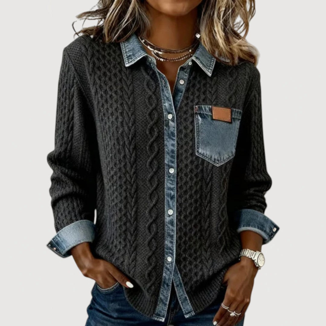 KALIA – DENIM PRINT SHIRT