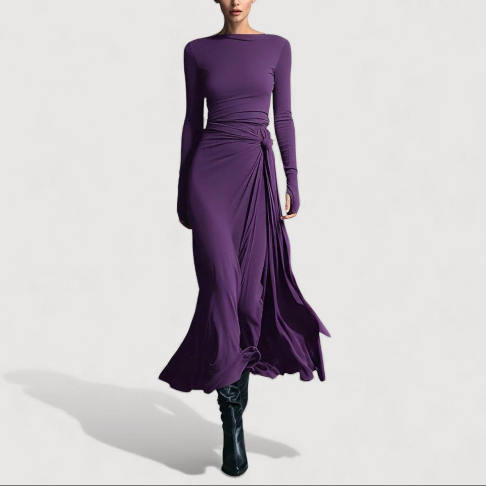 ELVIRA – DRAPED MAXI DRESS