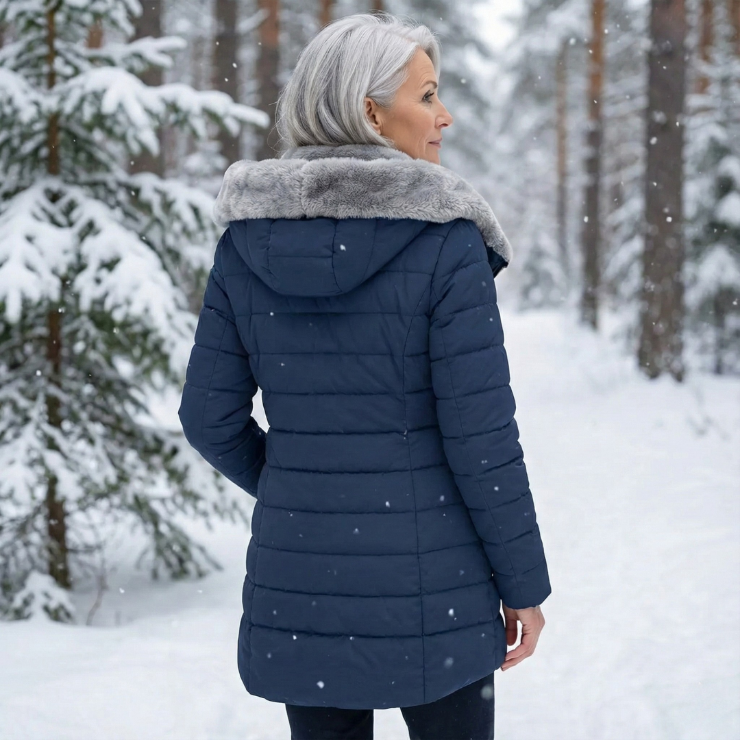 Adéla | Zimní bunda s útulnou podšívkou v kapuci