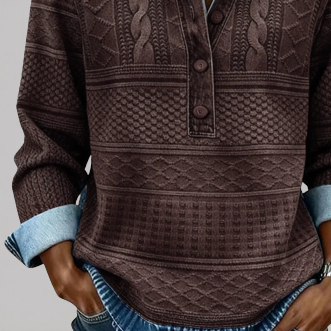 WYNIE – TEXTURED PRINT TOP