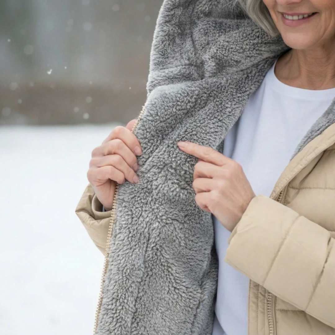 Adéla | Zimní bunda s útulnou podšívkou v kapuci