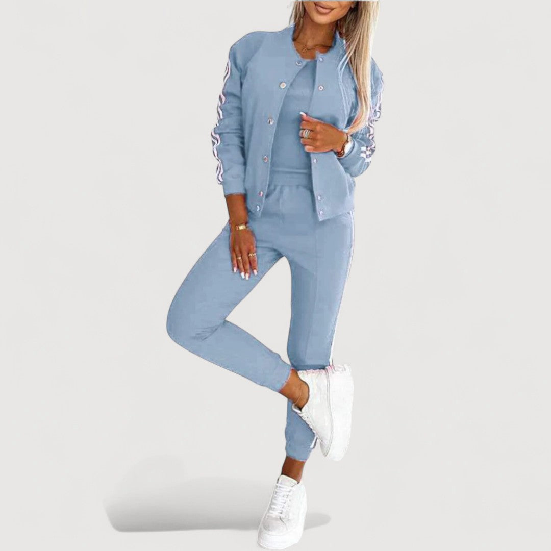 JANELLE – STRIPED LOUNGE SET