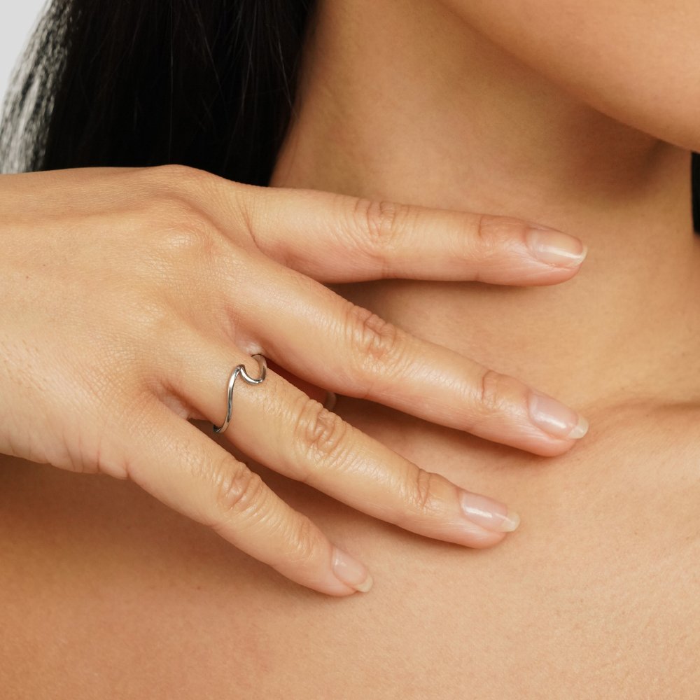 IMARA – SILVER WAVE RING