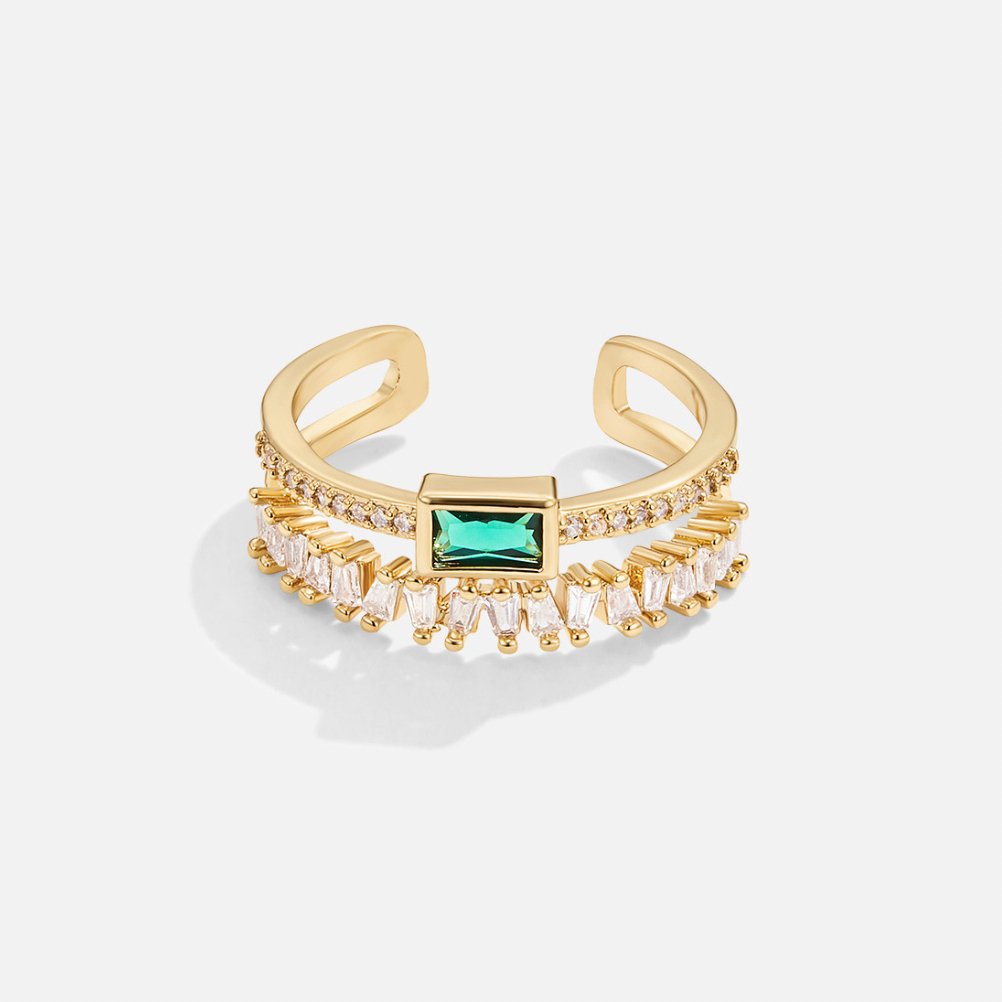 CRYSTELLE – CRYSTAL LAYERED RING