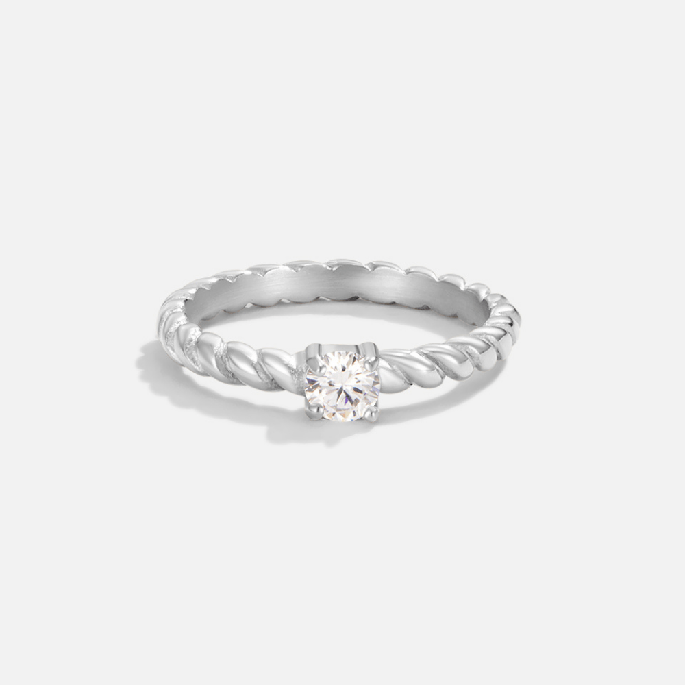 TALIA – TWISTED SILVER RING