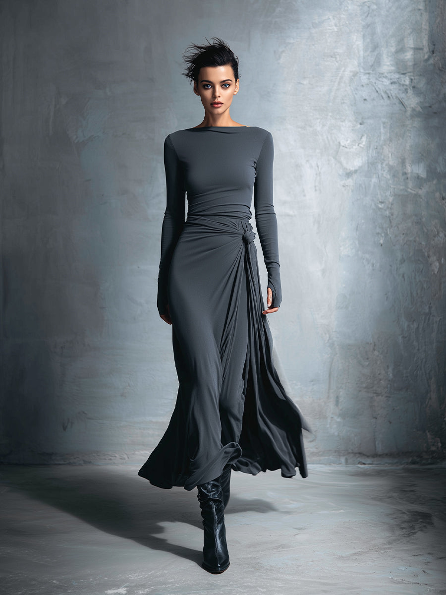 Lyla - Elegant Fluid Maxi Dress