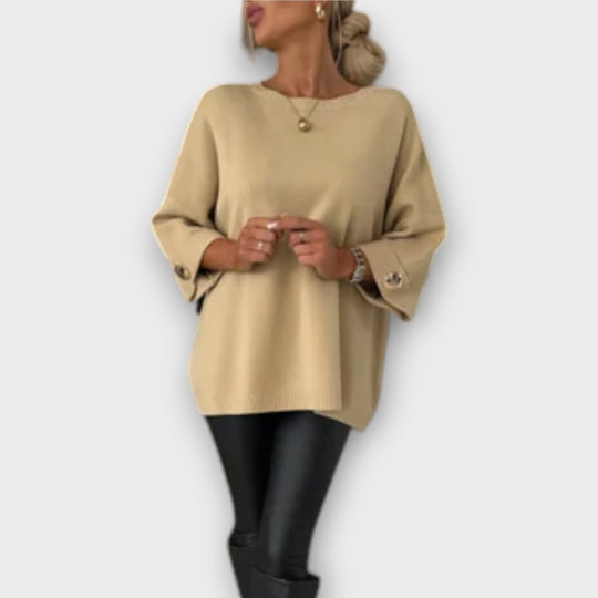 Isabella - Elegantní Pletená Blůza