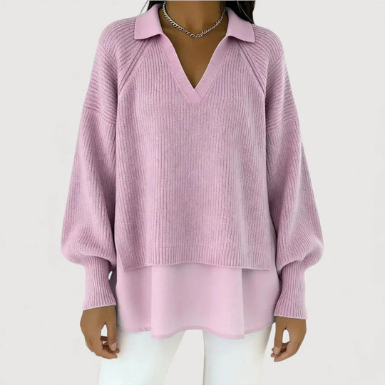 REZY – LAYERED KNIT TOP