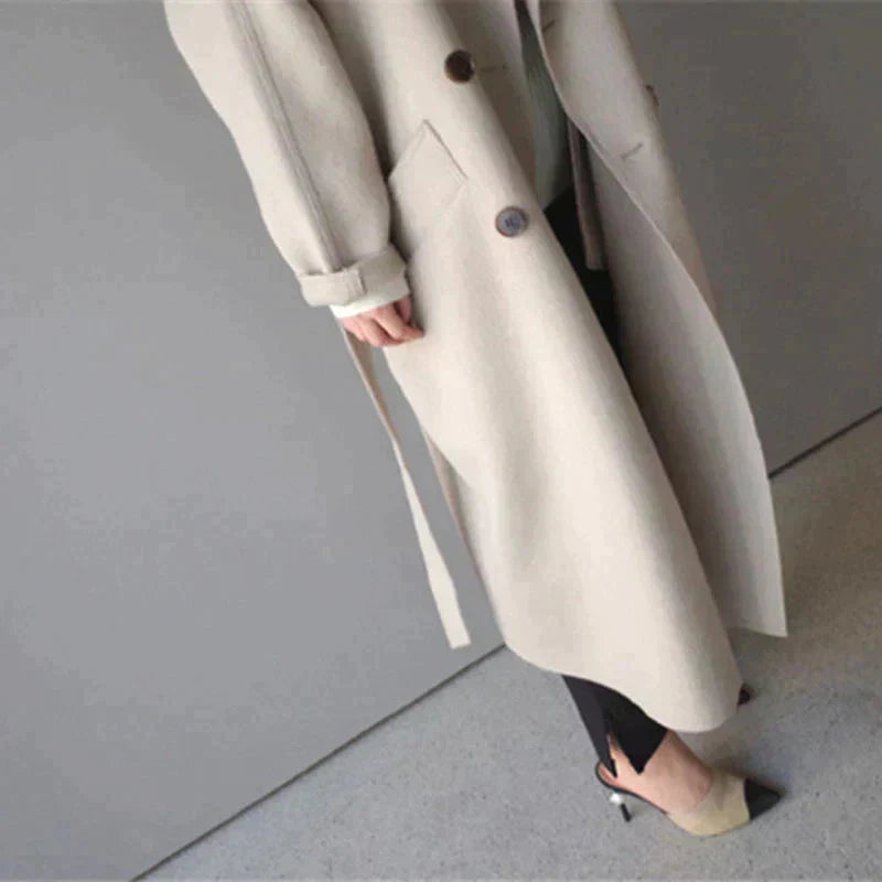 Elowen | Elegantní dlouhý zimní kabát pro ženy