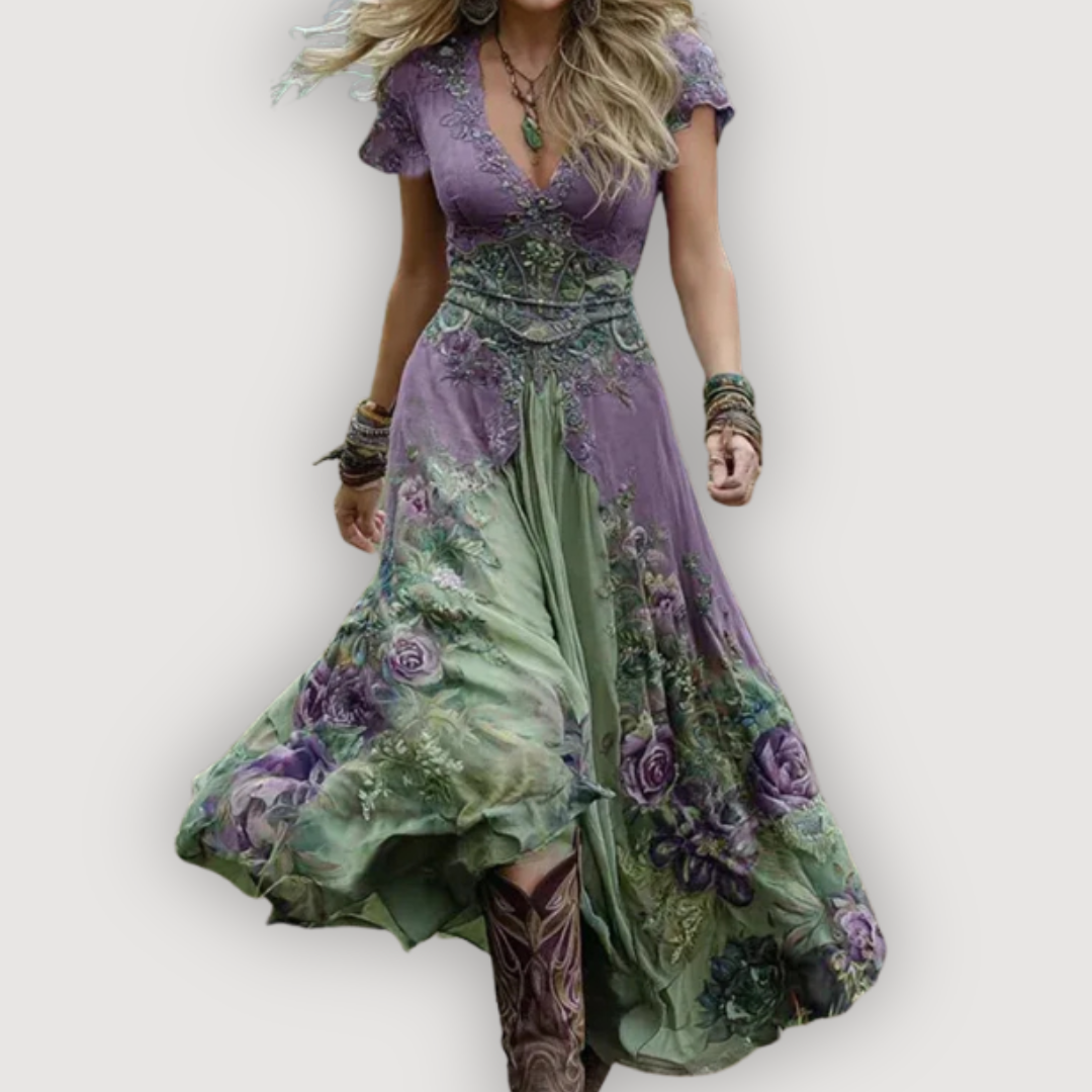ALINA – BOHO MAXI DRESS