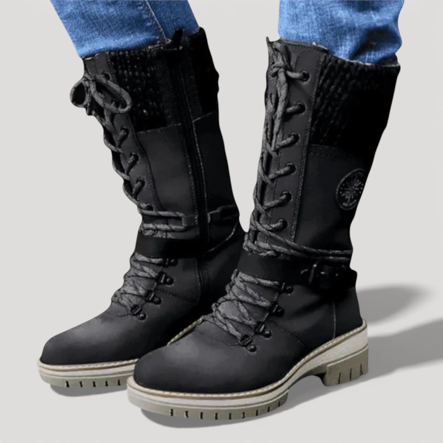 FARAH – WINTER LACE-UP BOOTS
