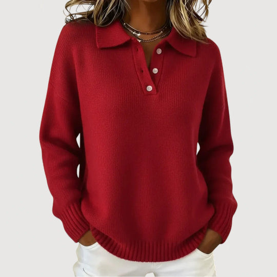 ISABEL – COSY COLLARED KNIT