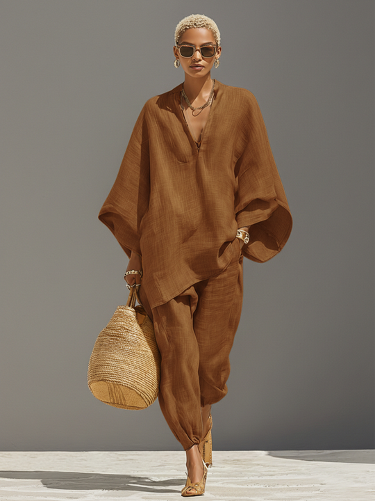 HELENA - Neutral Linen Set
