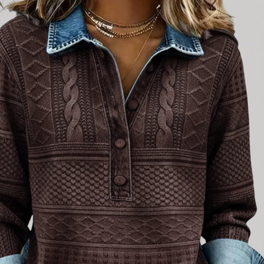 WYNIE – TEXTURED PRINT TOP