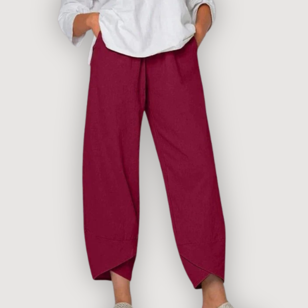 ZARA – RELAXED LINEN TROUSERS