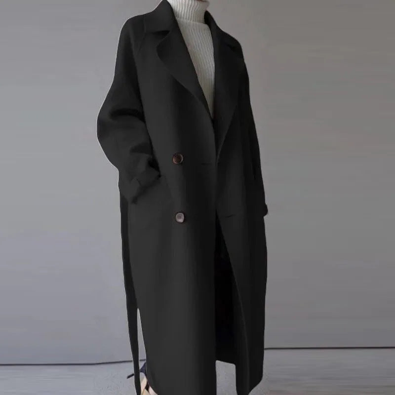 Elowen | Elegantní dlouhý zimní kabát pro ženy