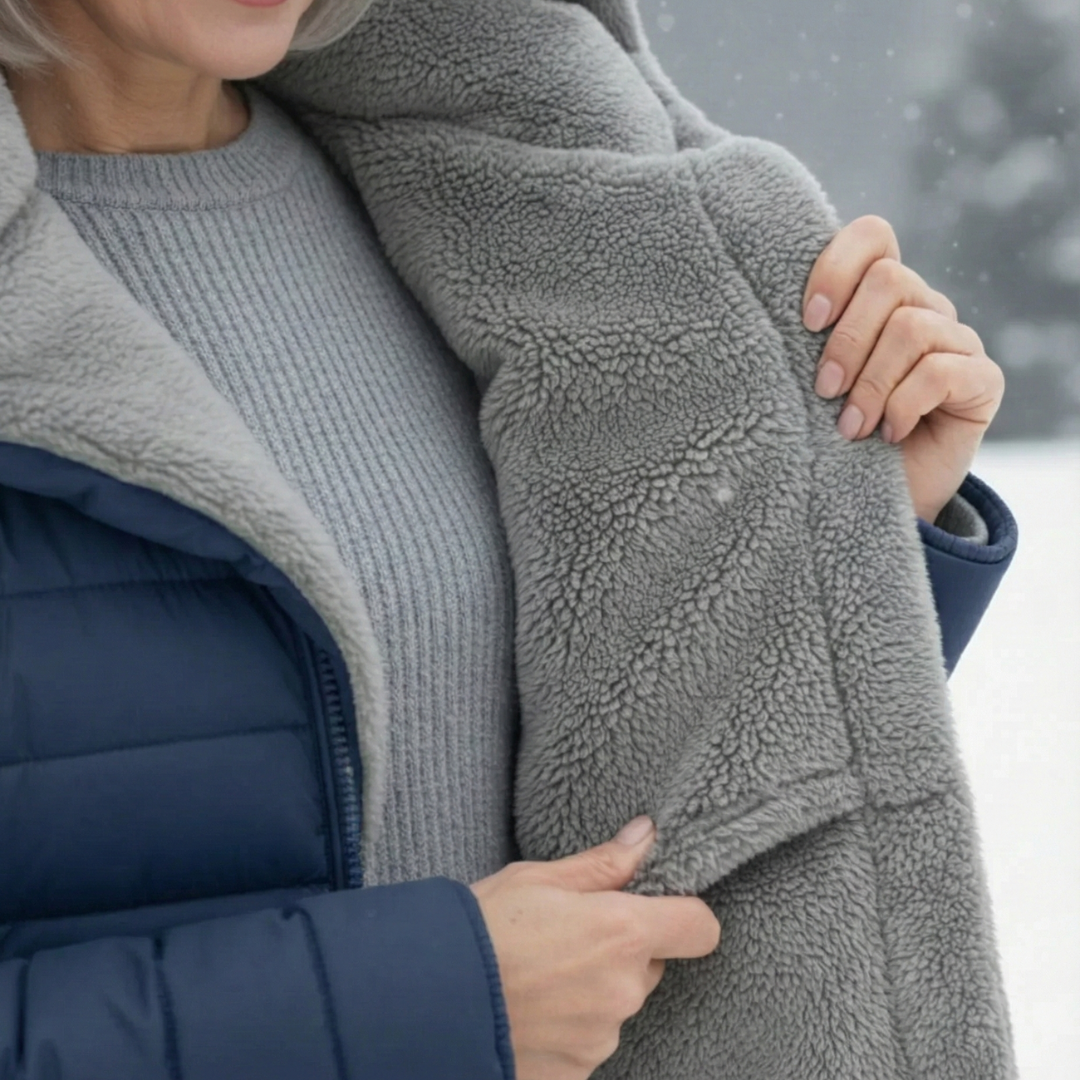 Adéla | Zimní bunda s útulnou podšívkou v kapuci