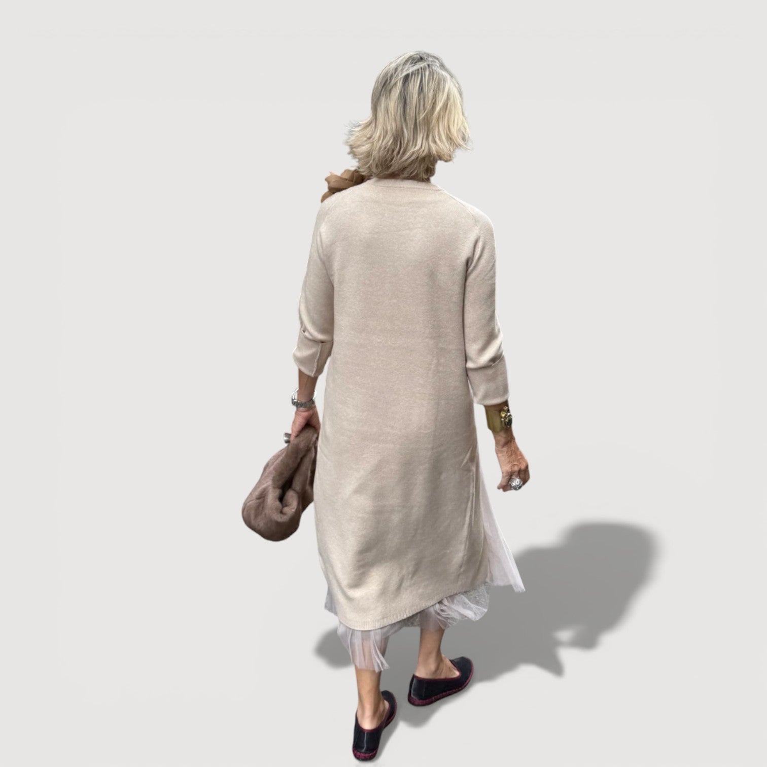 ANNA – LAYERED MIDI DRESS