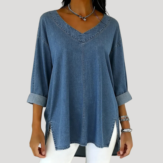 CHELSY – DENIM TOP
