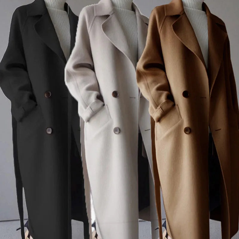 Elowen | Elegantní dlouhý zimní kabát pro ženy