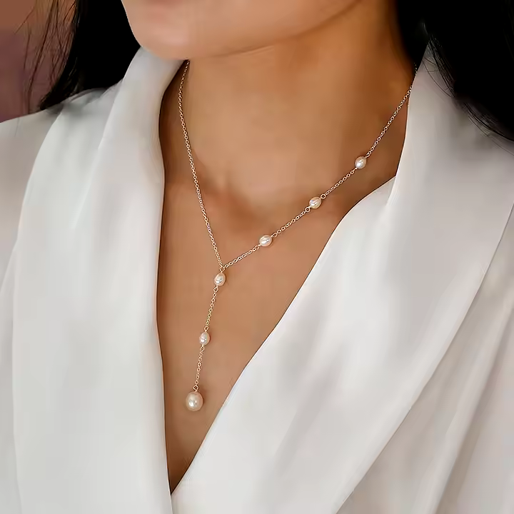 Annika - Vintage náhrdelník s visícími kuličkami