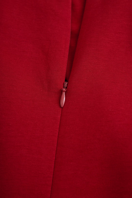 Ruby | Burgundy Sleeveless Midi Dress