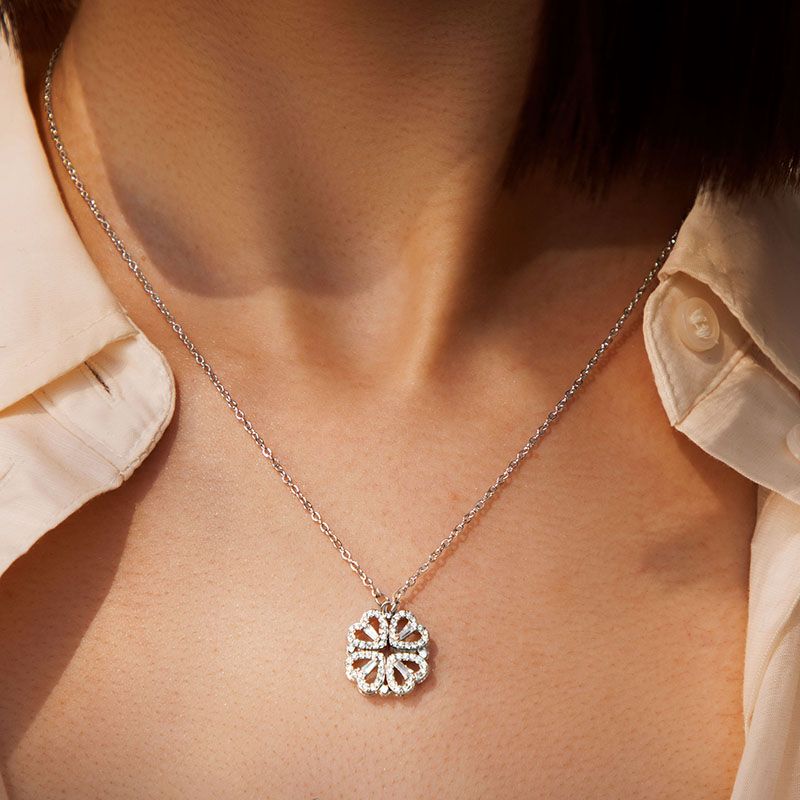 KYLINE – HEART CLOVER NECKLACE