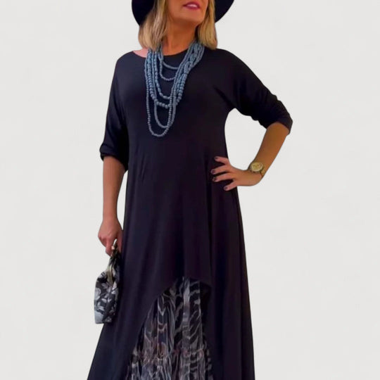 LORENZA – ASYMMETRIC MAXI DRESS