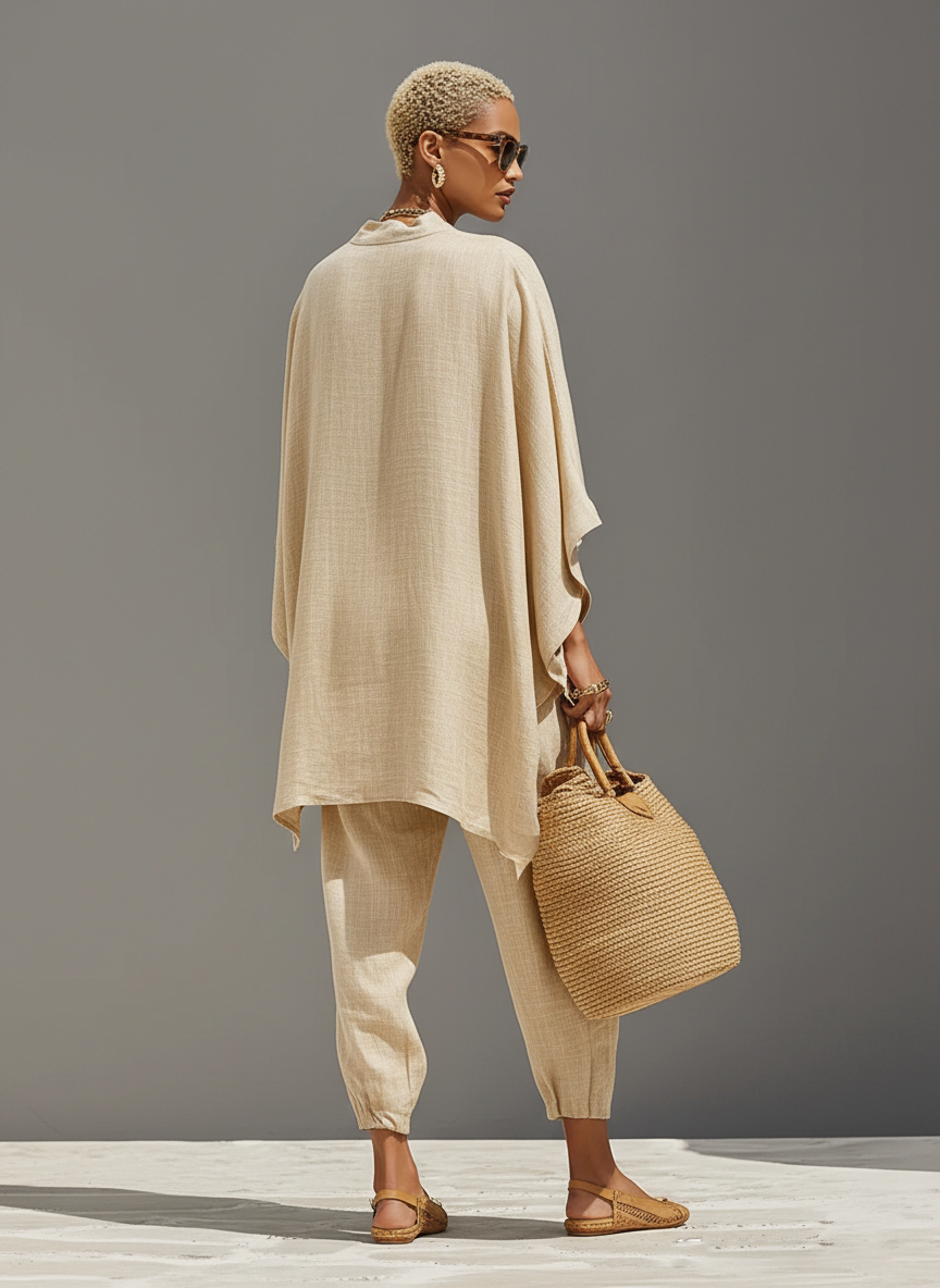 HELENA - Neutral Linen Set