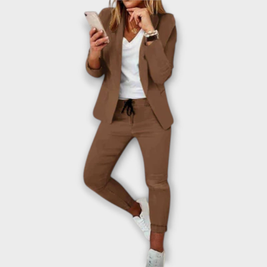 Sophia – Elegantní a Pohodlný Blazer Set