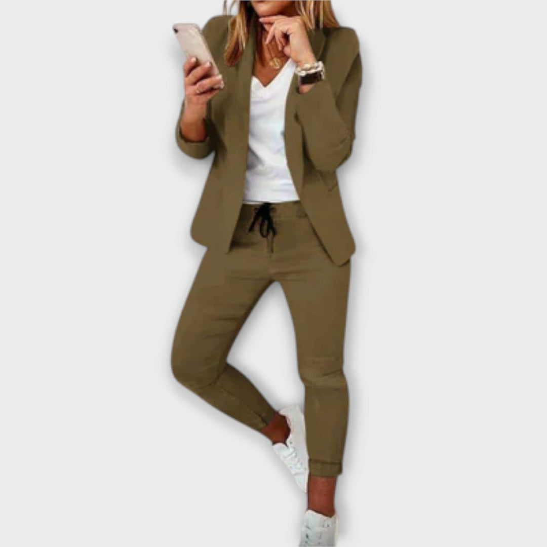 Sophia – Elegantní a Pohodlný Blazer Set