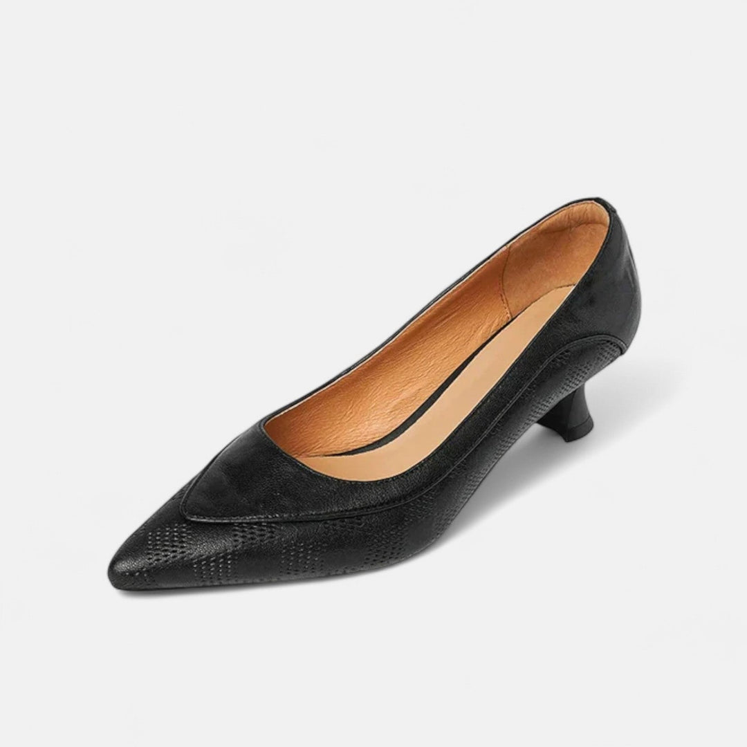 Amara Leather Heels