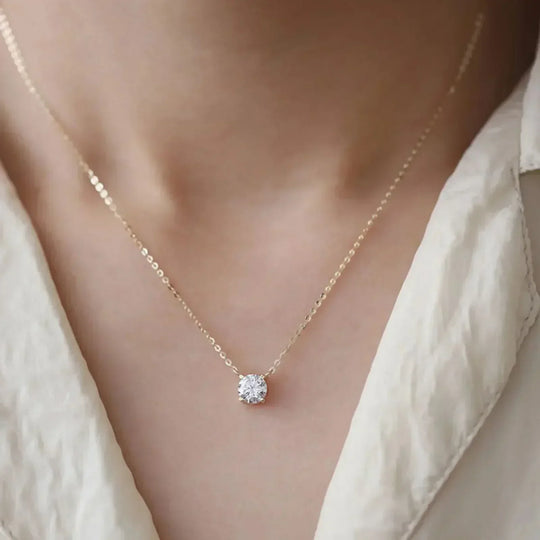 Rafaela - Zirkonový náhrdelník 18K pozlacený stříbrem