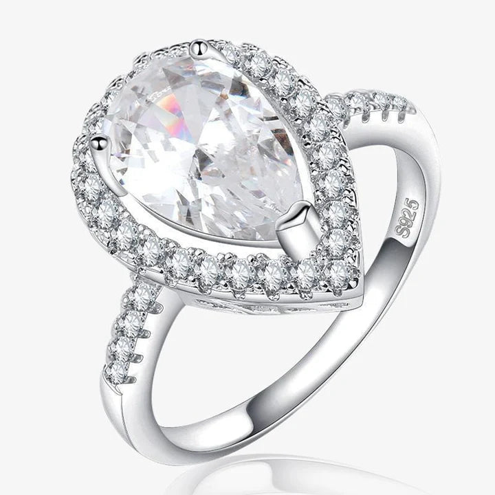 Talia pear ring