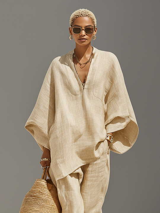 HELENA - Neutral Linen Set