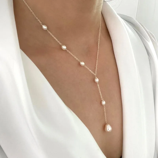 Annika - Vintage náhrdelník s visícími kuličkami