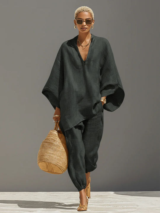 HELENA - Neutral Linen Set